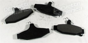 Brake Pads. Rear Axle Set - Service Grade 84-87