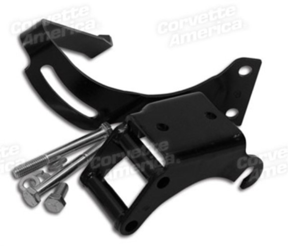 Power Steering Pump Mount Bracket Set. Small Block 63-82