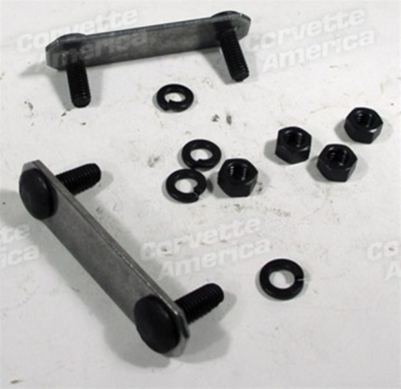 Steering Damper Bracket Bolt, Plate & Nut. 63-68