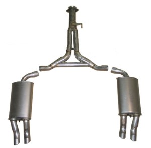 Exhaust System Cat Back W/Reproduction Mufflers 85