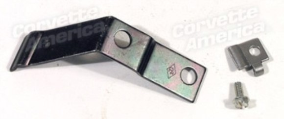 Hood Cable Support. W/Clamp & Screw LH 58-59