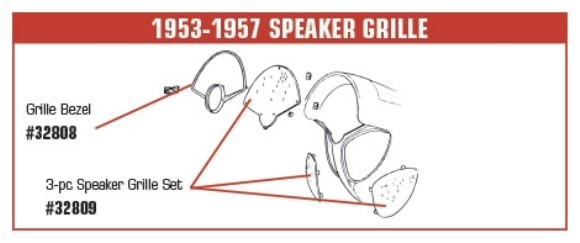 Speaker Grille Bezel. 53-57