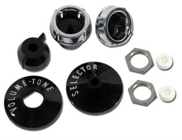 Radio Knob & Backplate Set. 58