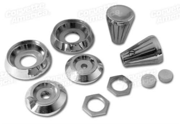 Radio Knob & Backplate Set. 61-62