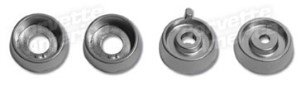 Knob Spacers. Radio/Heater W/O Air Conditioning 4 Piece 64-65