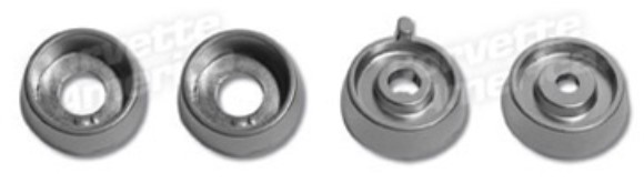 Knob Spacers. Radio/Heater W/O Air Conditioning 4 Piece 64-65