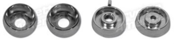 Knob Spacers. Radio/Heater W/O Air Conditioning 4 Piece 66-67