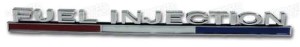 Emblem. Front Fender Fuel Injection 63-64