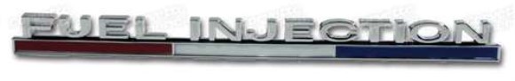 Emblem. Front Fender Fuel Injection 63-64
