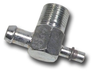 Intake Vacuum Fitting. Power Brake W/AC Or Automatic Transmission 64-69