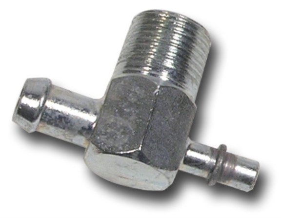 Intake Vacuum Fitting. Power Brake W/AC Or Automatic Transmission 64-69