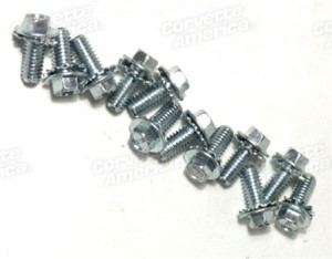 Headlight Pivot Support Bolt Set. 12 Piece 63-67