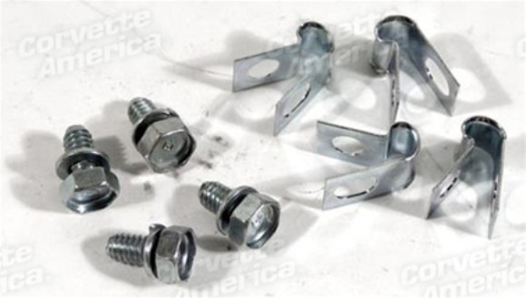 Decklid Release Cable Mechanism Clamp & Bolt Set. 63-75