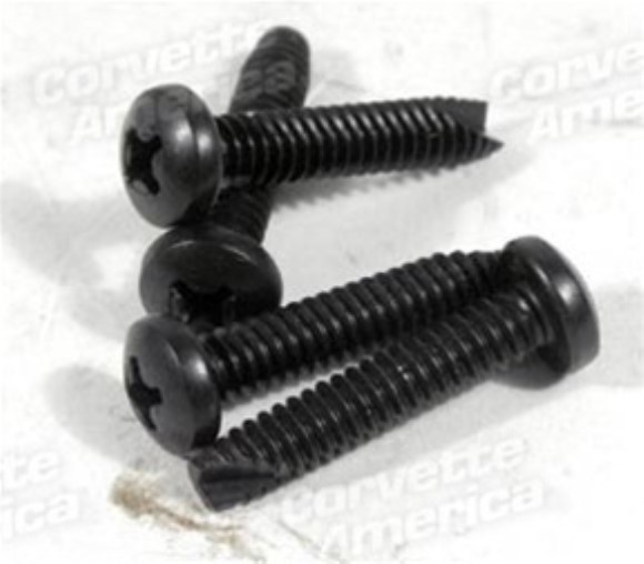 Door Pull Screw Set. Black 4 Piece 65-77