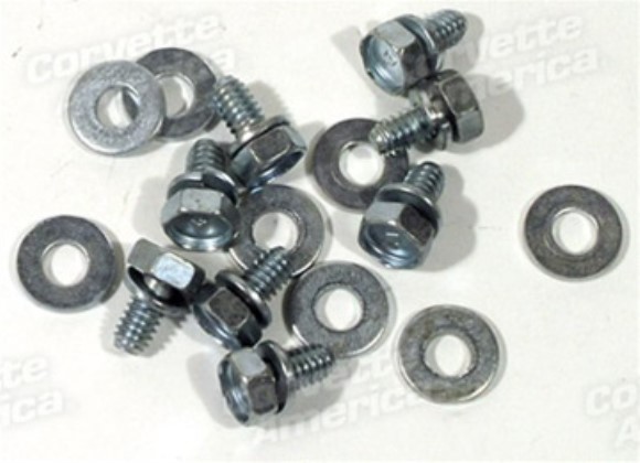 Headlight End Plate Mount Screws. 8 Piece 63-67