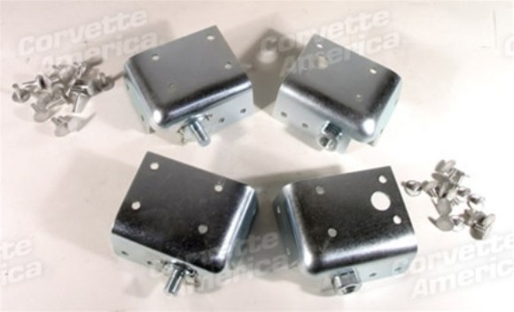 Seat Belt Corner Reinforcements. 4 Piece Set 65-67