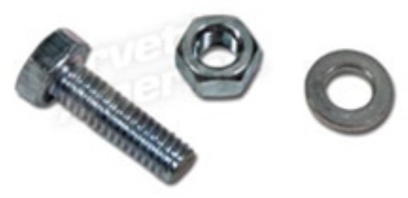 Cable Clamp Nut, Bolt & Lockwasher. On Frame 64-66