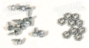 Gauge Cluster Rear Case Screws. 12 Piece Set 63-67
