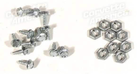 Gauge Cluster Rear Case Screws. 12 Piece Set 63-67