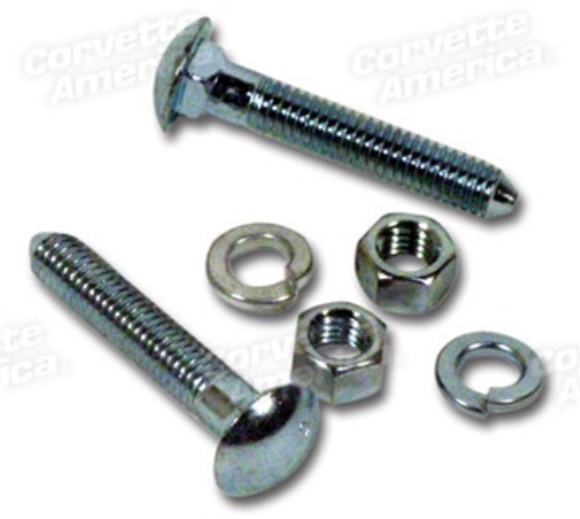 Side Exhaust Pipe Rear Bolt, Lockwasher & Nut Set. 6 Piece 65-67