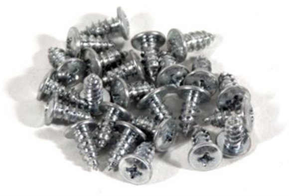 Rear Window Molding Clip Screws. Coupe 24 Piece 64-67