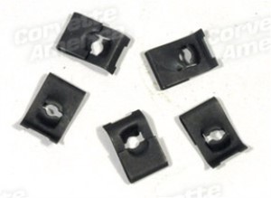 Rear Quarter Panel U-Nuts. Coupe 5 Piece Set 63-67