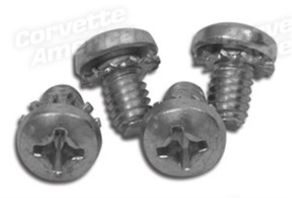Convertible Top Rear Latch Retainer Screws. 4 Piece 63-67