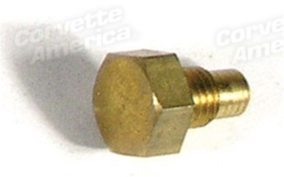 Steering Column Stop Bolt. Brass W/Telescopic 65-66