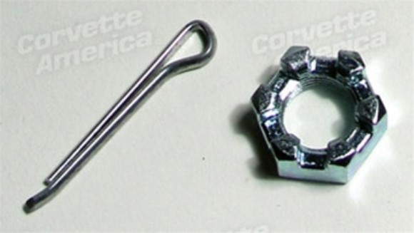 Power Steering Cylinder Castle Nut & Lockwasher. 63-82