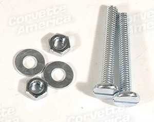 Hood Bumper Screw,Nut & Washer Set. 53-59