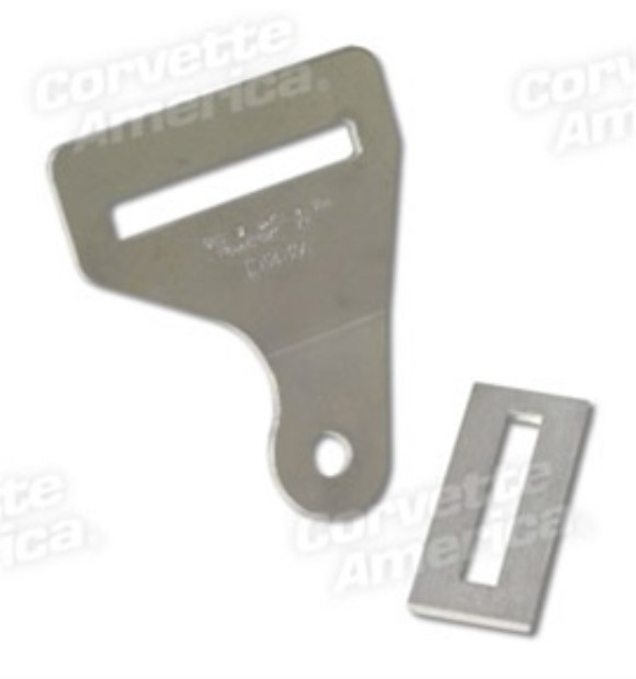Seat Belt Floor -Hambone- Bracket/Tightener. 56-62