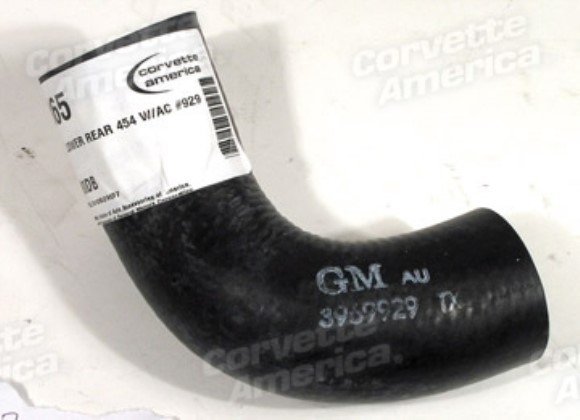 Radiator Hose. Lower Rear 454 W/Air Conditioning #929 70-73