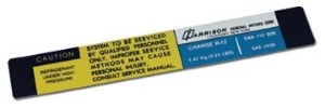 Decal. Air Conditioning Foil Plate 80