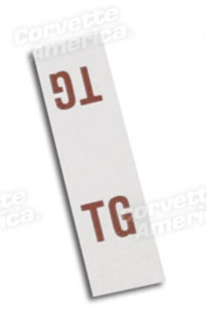 Label. Master Cylinder Bail W/Power Brake 67-82