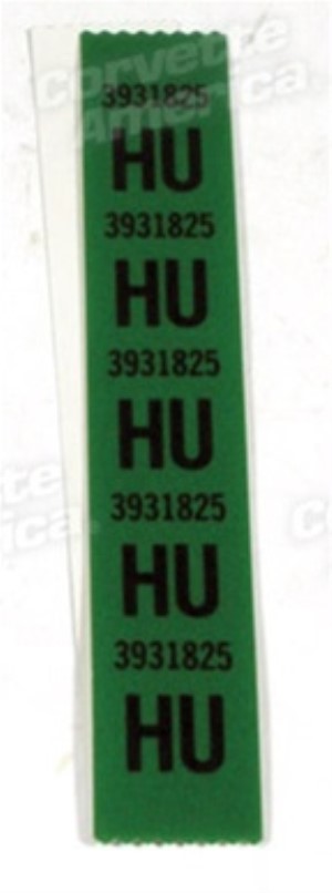 Labels. Front Coil Spring 68-72