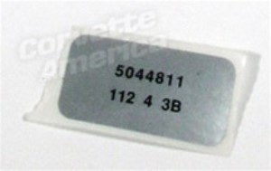 Label. Windshield Wiper Motor 74-75