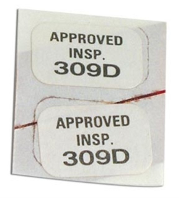 Decals. Heater Inspection 2 Piece Set 63