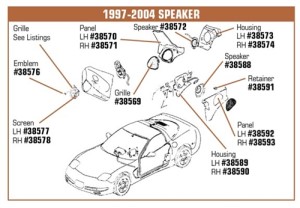 Speaker Emblem. Front 97-04