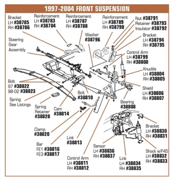 Lower Control Arm Adjustment Cam. 97-04
