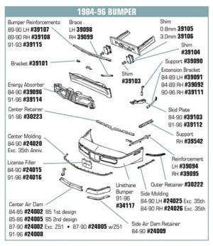 Impact Bar Shim. 21 X 38 mm 84-93