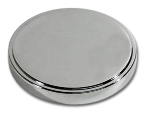 Master Cylinder Reservoir Cap Cover. Chrome 92-13
