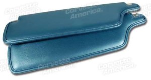 Sunvisors. Bright Blue Coupe 65-66