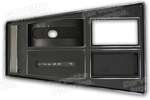 Shift Console Plate. Automatic W/Air Conditioning 75-76