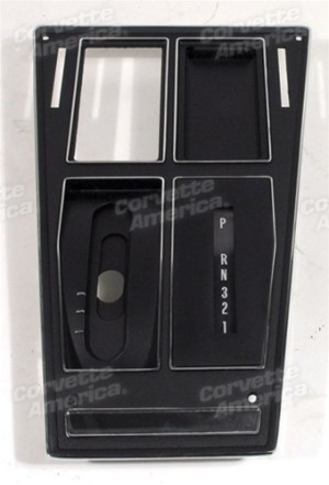 Shift Console Plate. Automatic W/O Air Conditioning 75-76