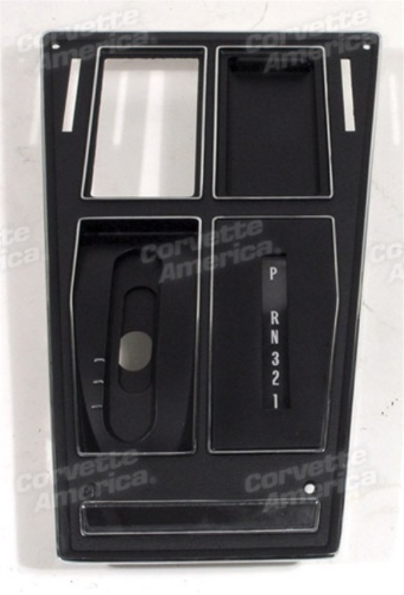 Shift Console Plate. Automatic W/O Air Conditioning 75-76