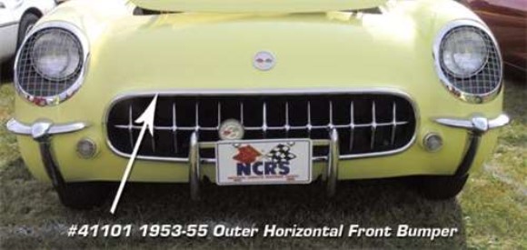 Front Bumper.  Outer Horizontal 53-55