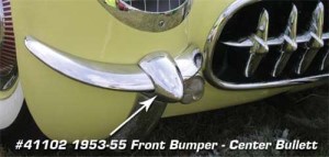 Front Bumper.  Center Bullett 53-55