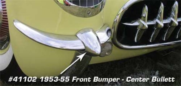 Front Bumper.  Center Bullett 53-55