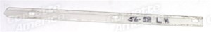 Hardtop Rear Window Side Molding Retainer Strip. LH 56-58