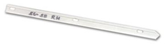 Hardtop Rear Window Side Molding Retainer Strip. RH 56-58